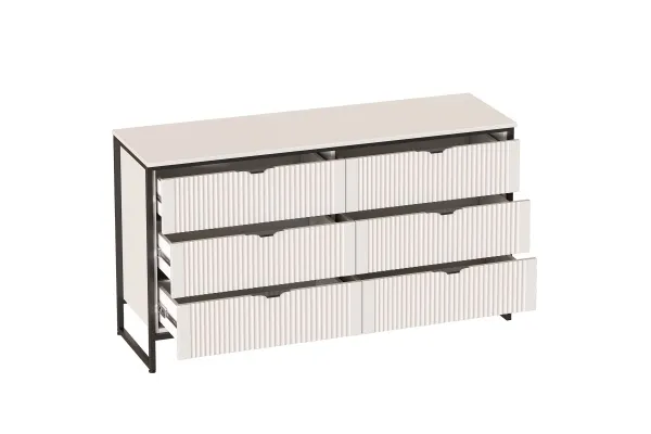 Комод 6 ящ "Нора" спальня Персидский жемчуг