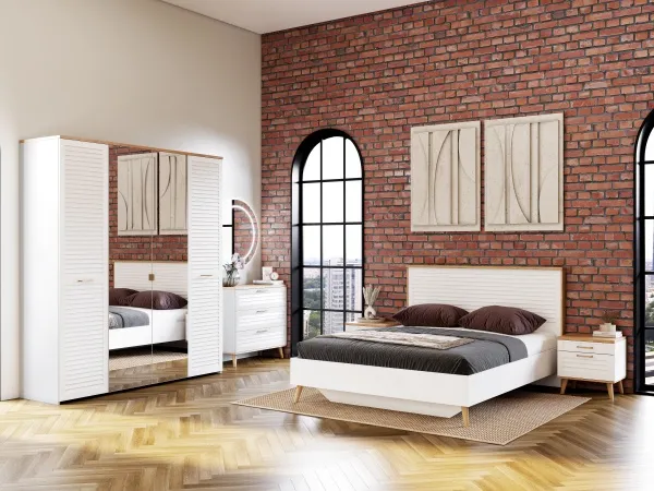 Спальный гарнитур "Гавана" композиция #3 Белый